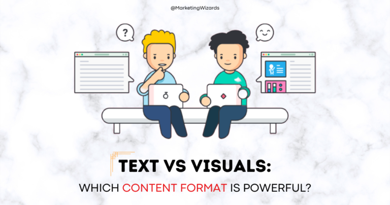 text vs visuals